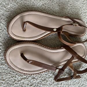 Brown Leather Women's Sandals